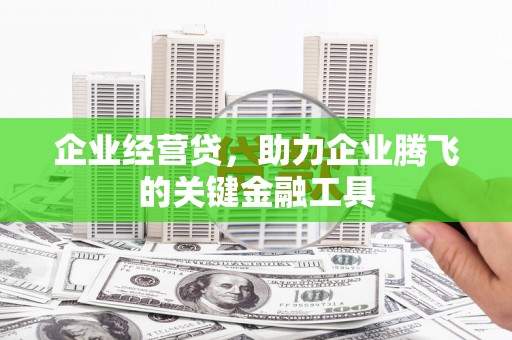 内丘企业经营贷，助力企业腾飞的关键金融工具
