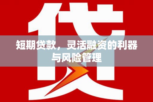 内丘短期贷款，灵活融资的利器与风险管理
