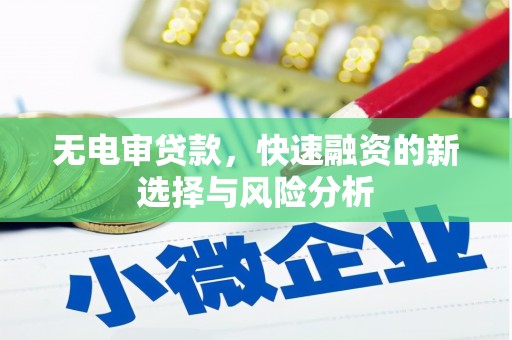 内丘无电审贷款，快速融资的新选择与风险分析