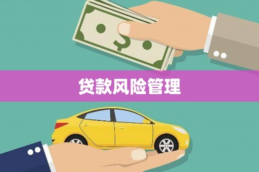 内丘贷款风险管理