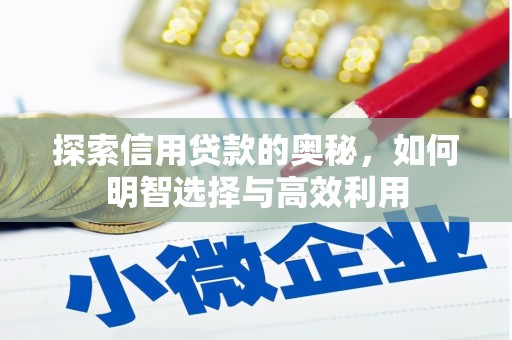 内丘探索信用贷款的奥秘，如何明智选择与高效利用