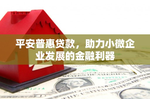 内丘平安普惠贷款，助力小微企业发展的金融利器